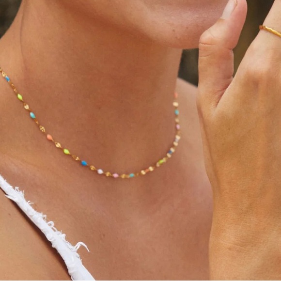 Atolea Rainbow Dainty Choker - Picture 3 of 7